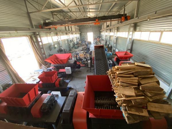 Шредер ШДП-2000 для пластика, резины, дерева, бумаги, шин, картона, металла, костей